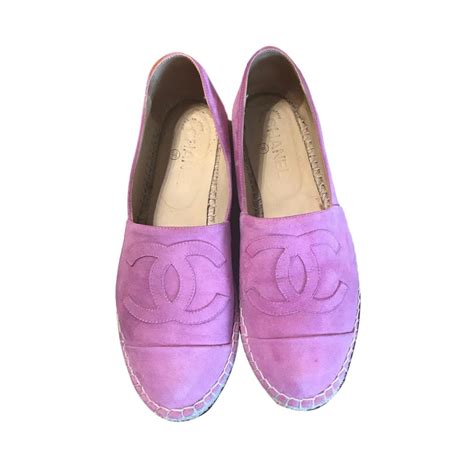 chanel espadrilles purple